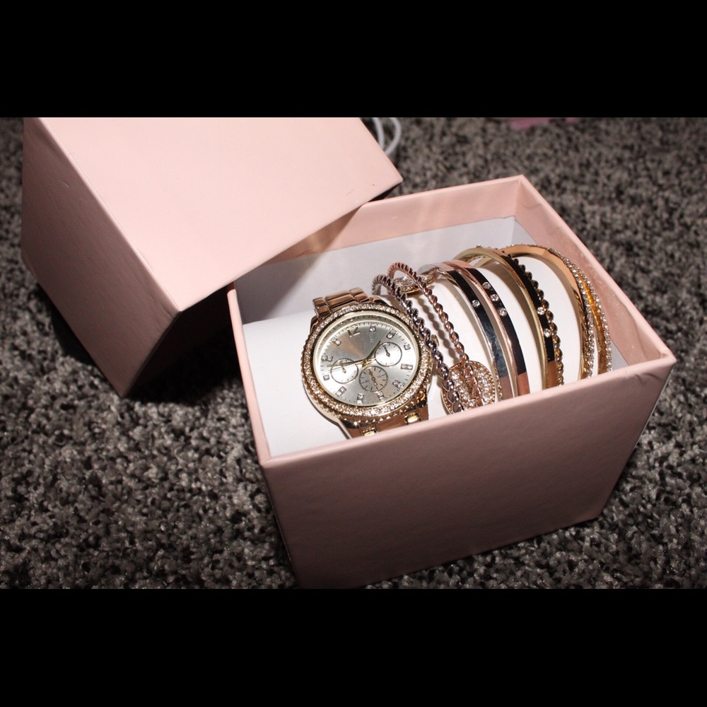 Gold watch set